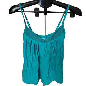EXPRESS TEAL SPARKLE CAMI TANK TOP